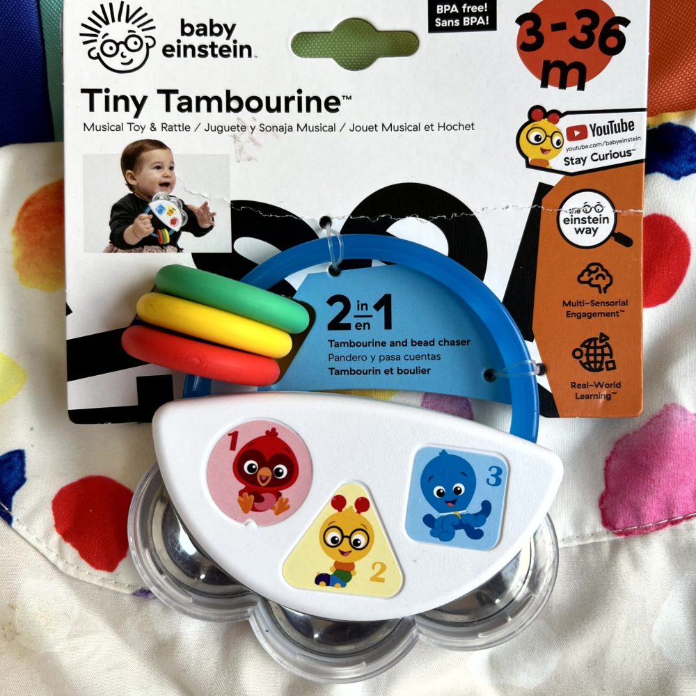 Baby einstein brain stimulating toy and teether for ages 0months and up
