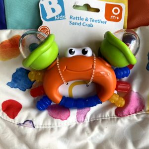 Brain stimulating toy and teether for ages 0 months and up