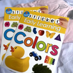 Colors Sticker Book with re-usable stickers for toddlers
