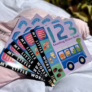 Counting Sticker Book with re-usable stickers for toddlers